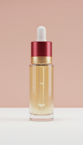 Hydration serum in elegant glass