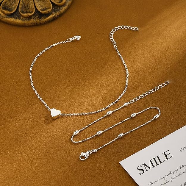 Simple Heart Anklet Ankle Bracelet