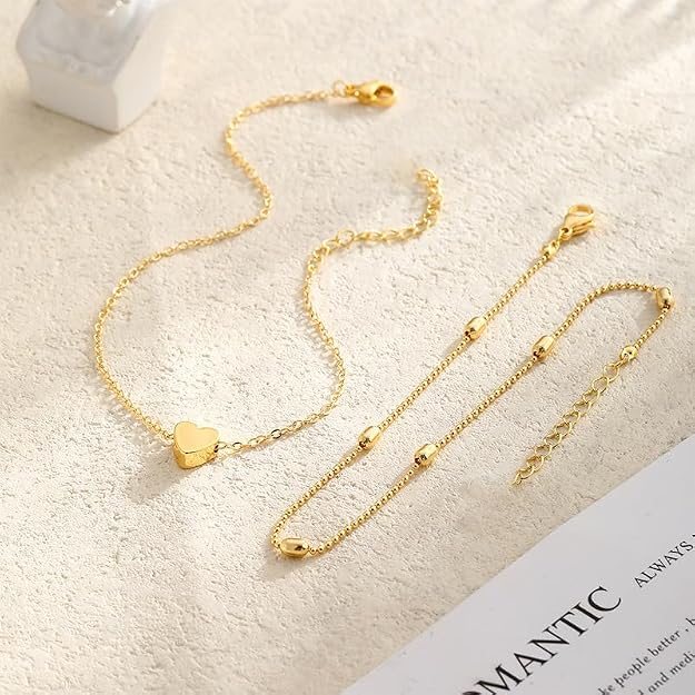 Simple Heart Anklet Ankle Bracelet