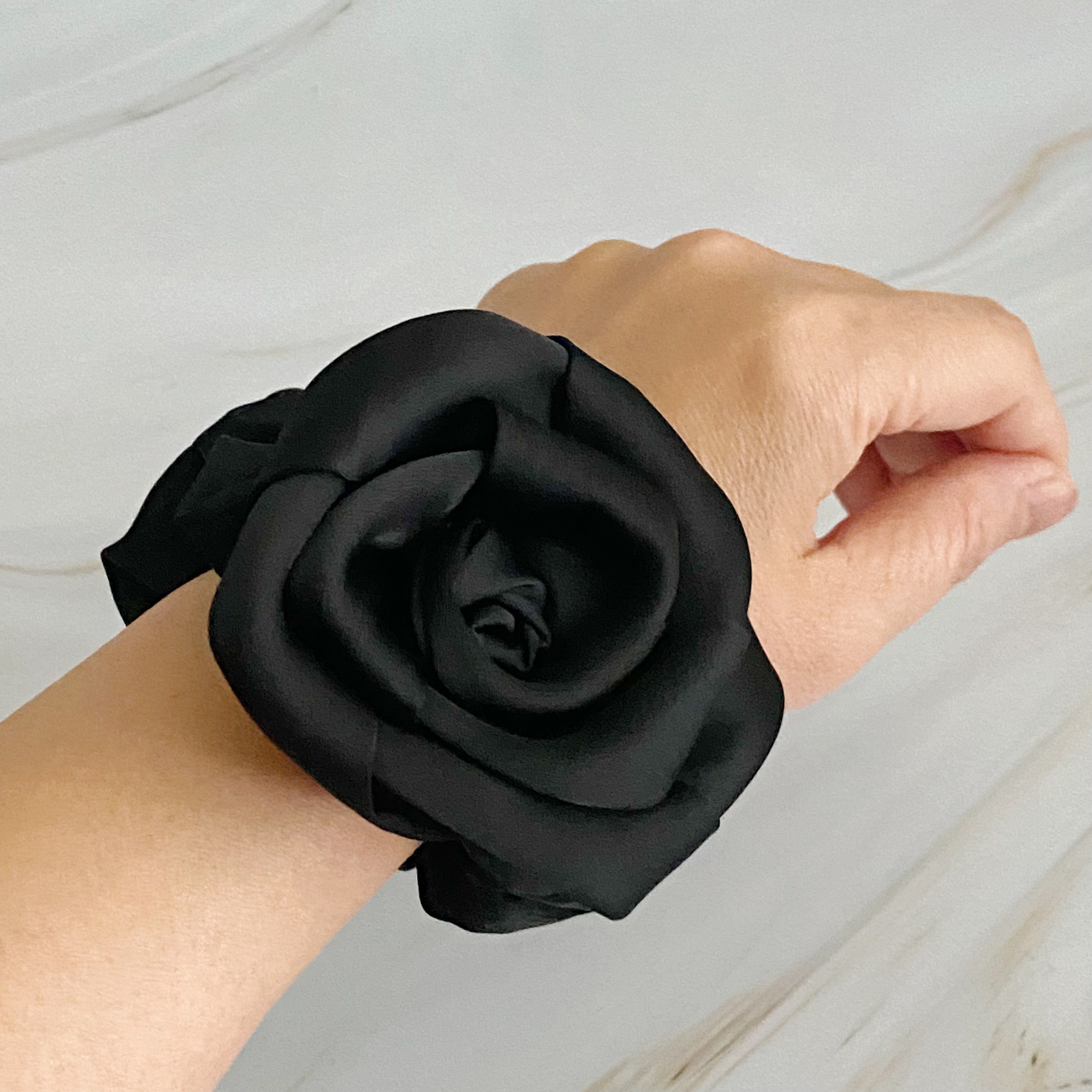 Art Of Work Satin Rose Scrunchie-2