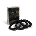Skinny Silk Scrunchie Set - Black