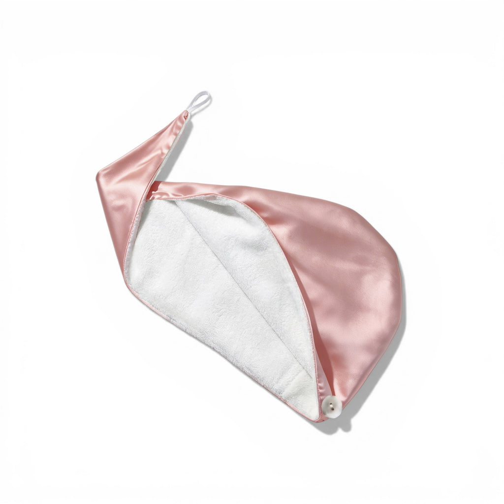 Reversilble Silk & Bamboo Towel Wrap - Pink