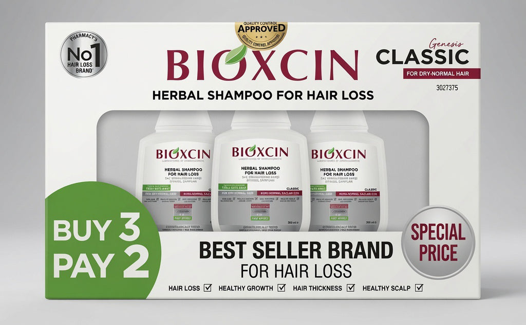 Bioxcin Classic Herbal Shampoo for Hair Loss – 3 x 300ml