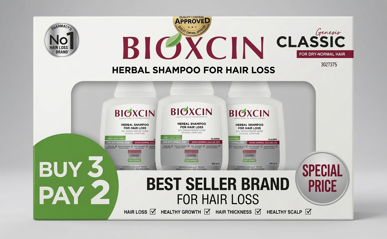 Bioxcin Classic Herbal Shampoo for Hair Loss – 3 x 300ml