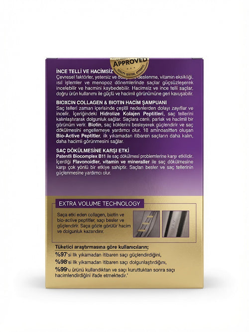 Bioxcin Collagen & Biotin Volume Shampoo – Extra Volume Technology (300ml)