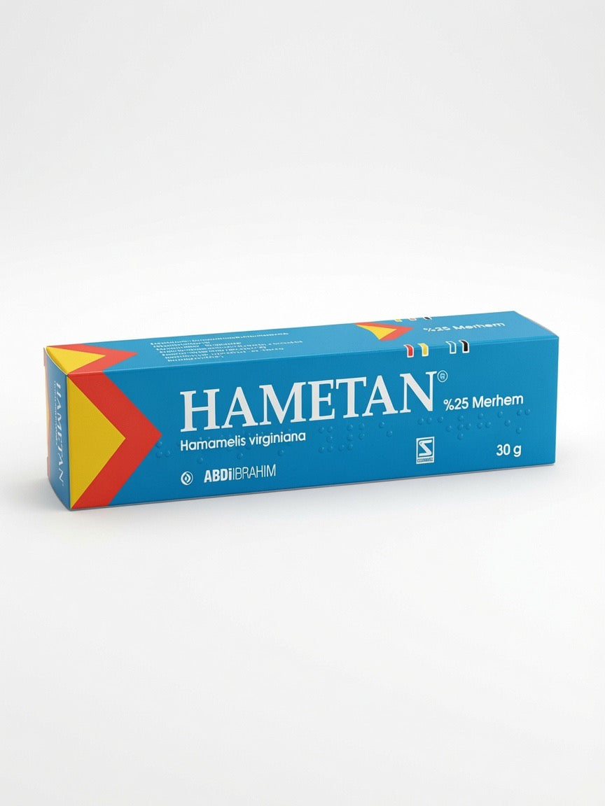 Hametan 25% Ointment – Witch Hazel Cream for Skin Irritation & Hemorrhoids (30g)