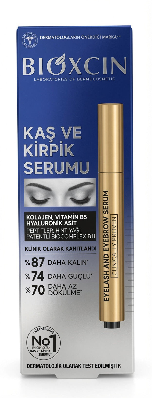 Bioxcin Eyelash & Eyebrow Serum – Clinically Proven Lash Growth Serum (3ml)