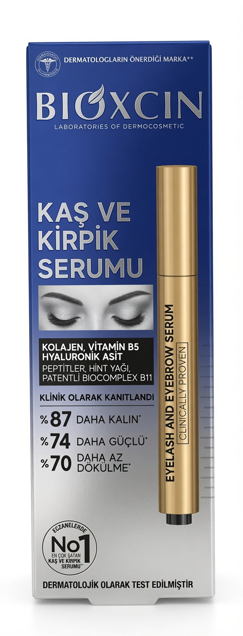 Bioxcin Eyelash & Eyebrow Serum – Clinically Proven Lash Growth Serum (3ml)