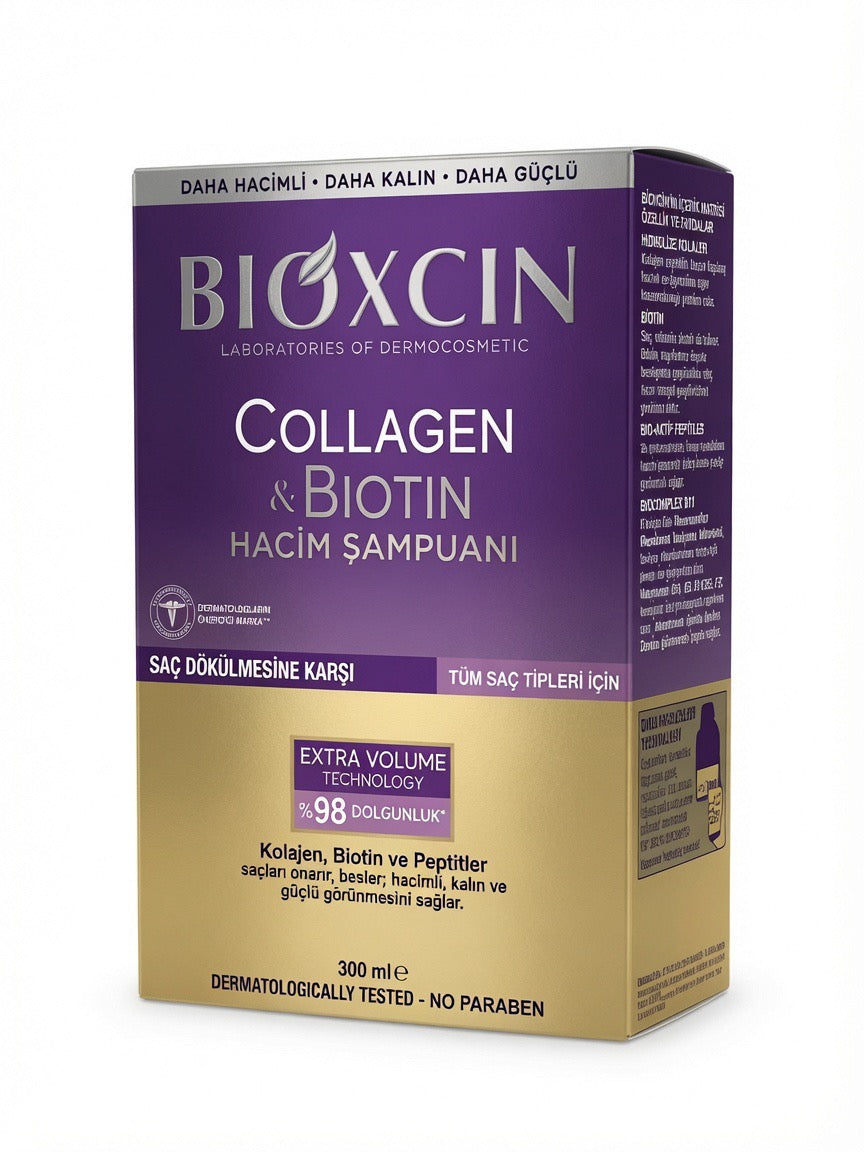 Bioxcin Collagen & Biotin Hacim Şampuanı 300ml - Extra Volume Technology