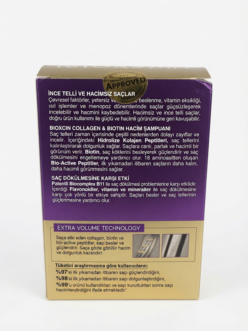 Bioxcin Collagen & Biotin Hacim Şampuanı 300ml - Extra Volume Technology