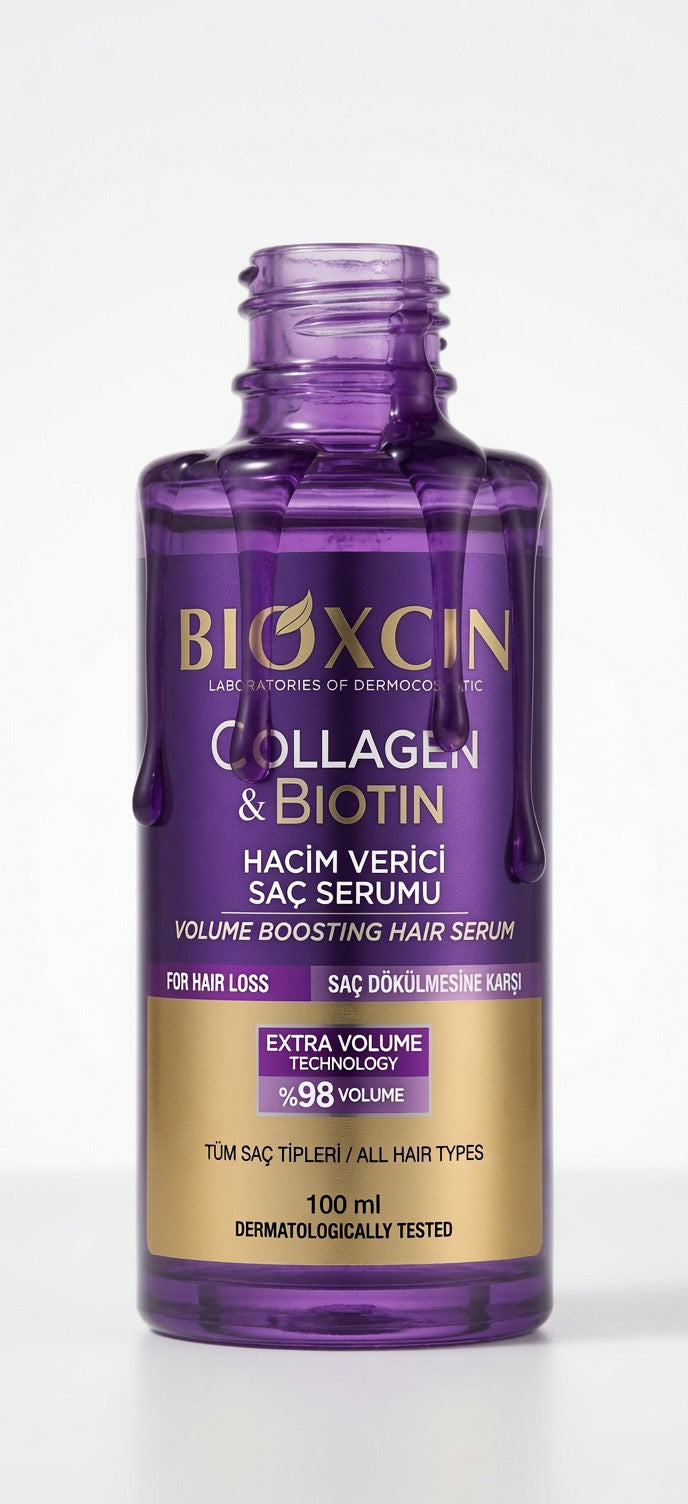 Bioxcin Collagen & Biotin Volumizing Hair Serum 100ml