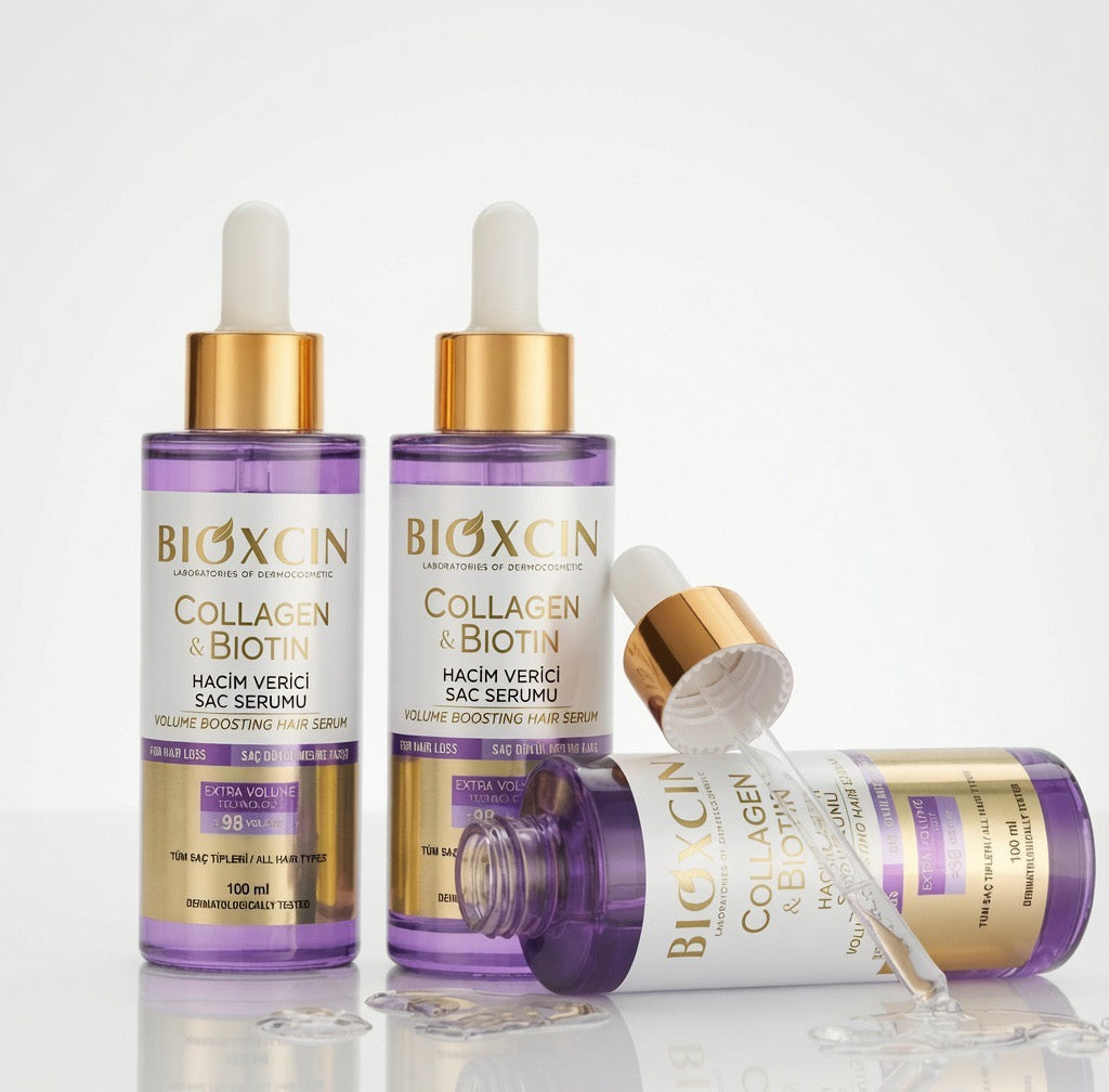Bioxcin Collagen & Biotin Volumizing Hair Serum 100ml