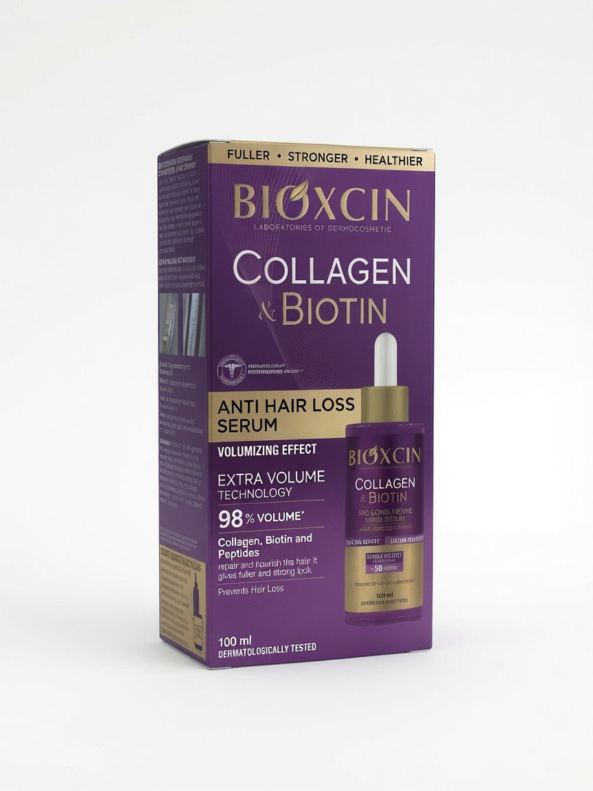 Bioxcin Collagen & Biotin Volumizing Hair Serum 100ml