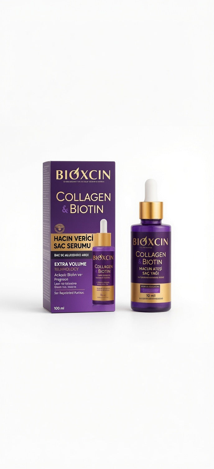 Bioxcin Collagen & Biotin Volumizing Hair Serum 100ml
