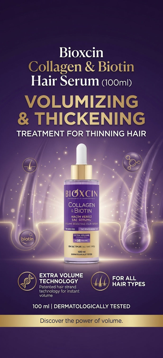 Bioxcin Collagen & Biotin Volumizing Hair Serum 100ml