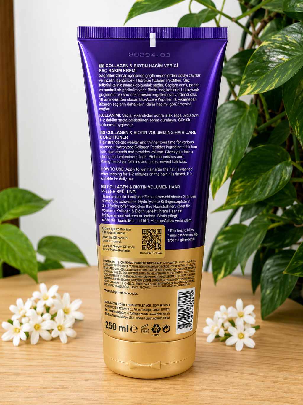 Bioxcin Collagen & Biotin Volumizing Hair Care Conditioner 250ml