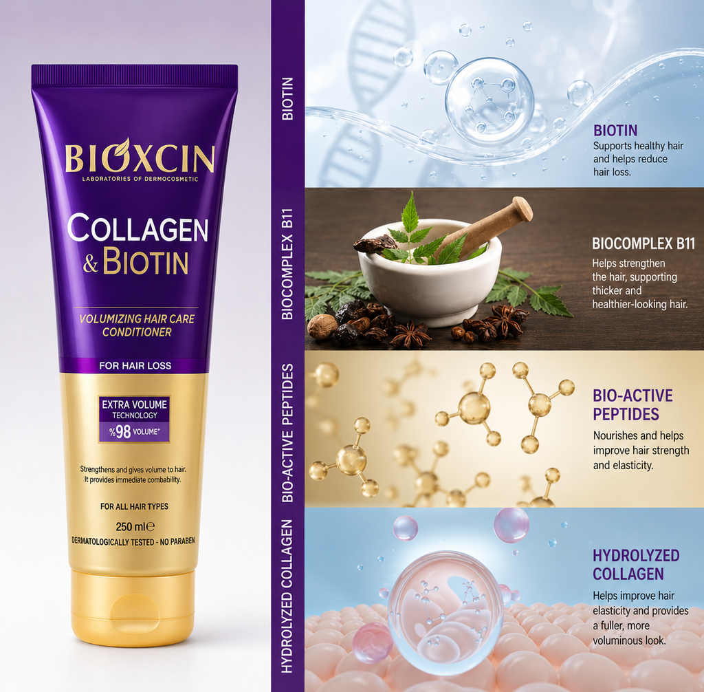 Bioxcin Collagen & Biotin Volumizing Hair Care Conditioner 250ml