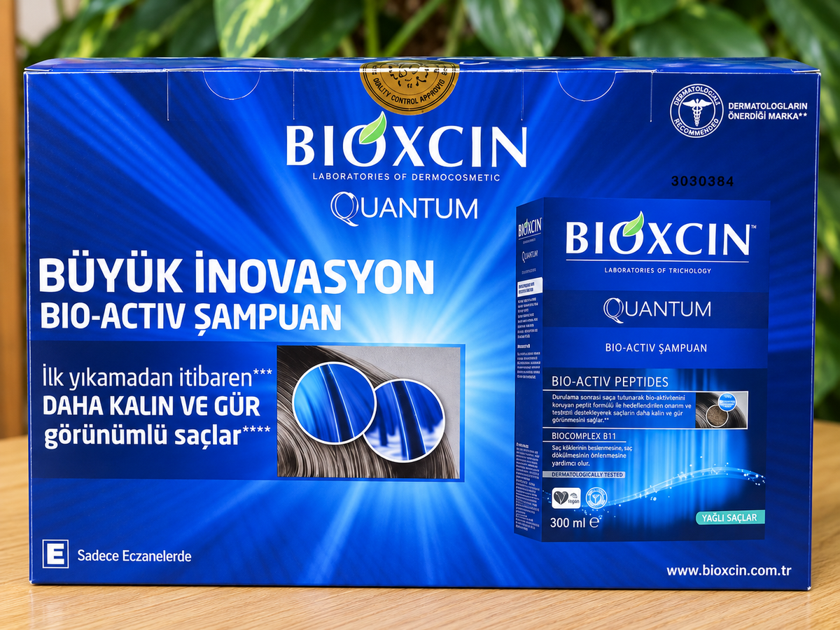 Bioxcin Quantum Anti-Hair Loss Shampoo for Oily Hair – 3 x 300ml