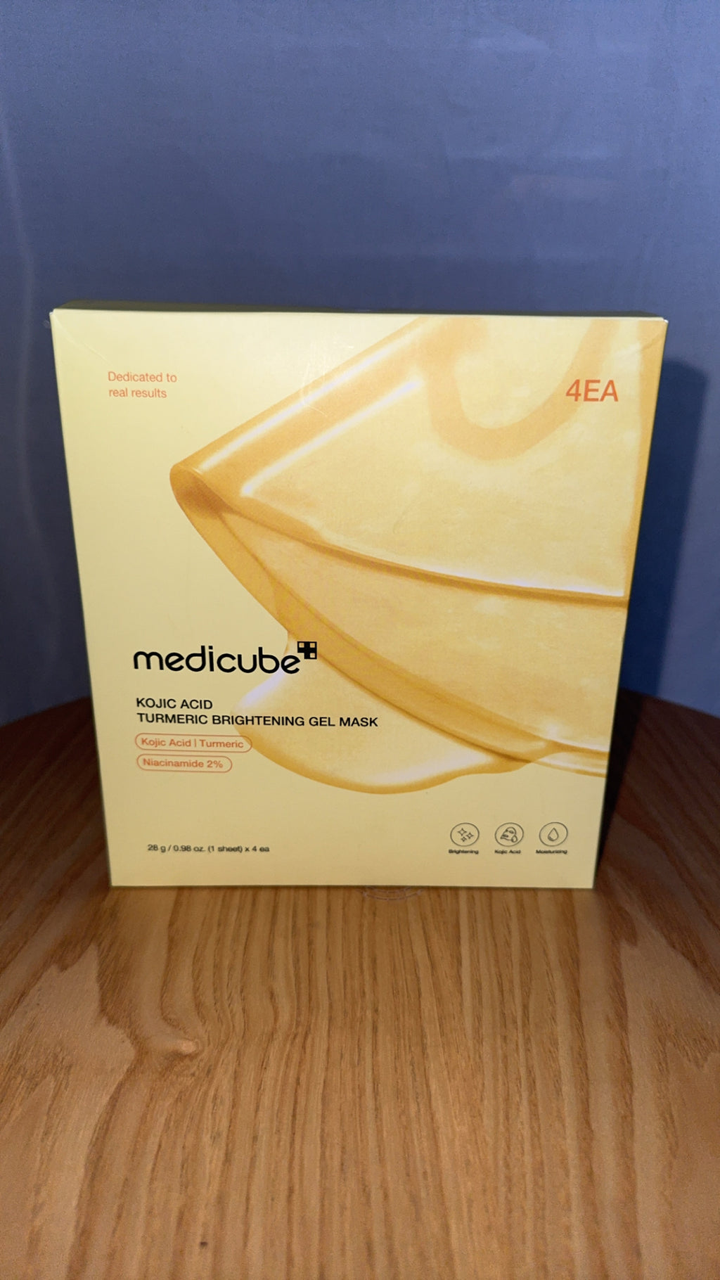 Medicube Kojic Acid Turmeric Brightening Gel Mask – 4 Pack