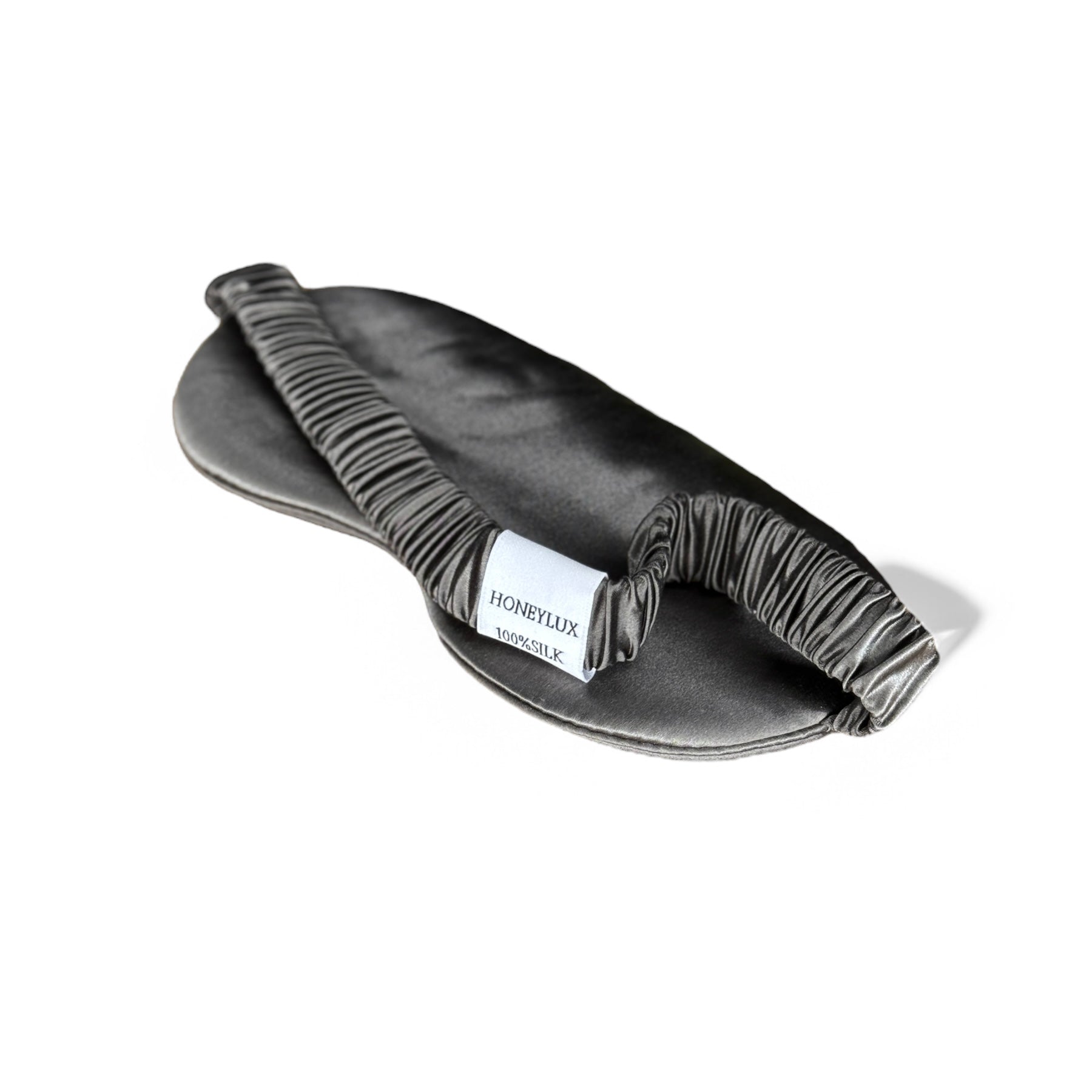 Premium Organic Silk Sleep Mask - Dark Grey