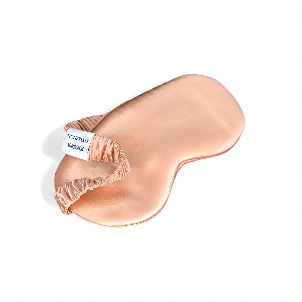 Premium Organic Silk Sleep Mask - Rose Gold-1
