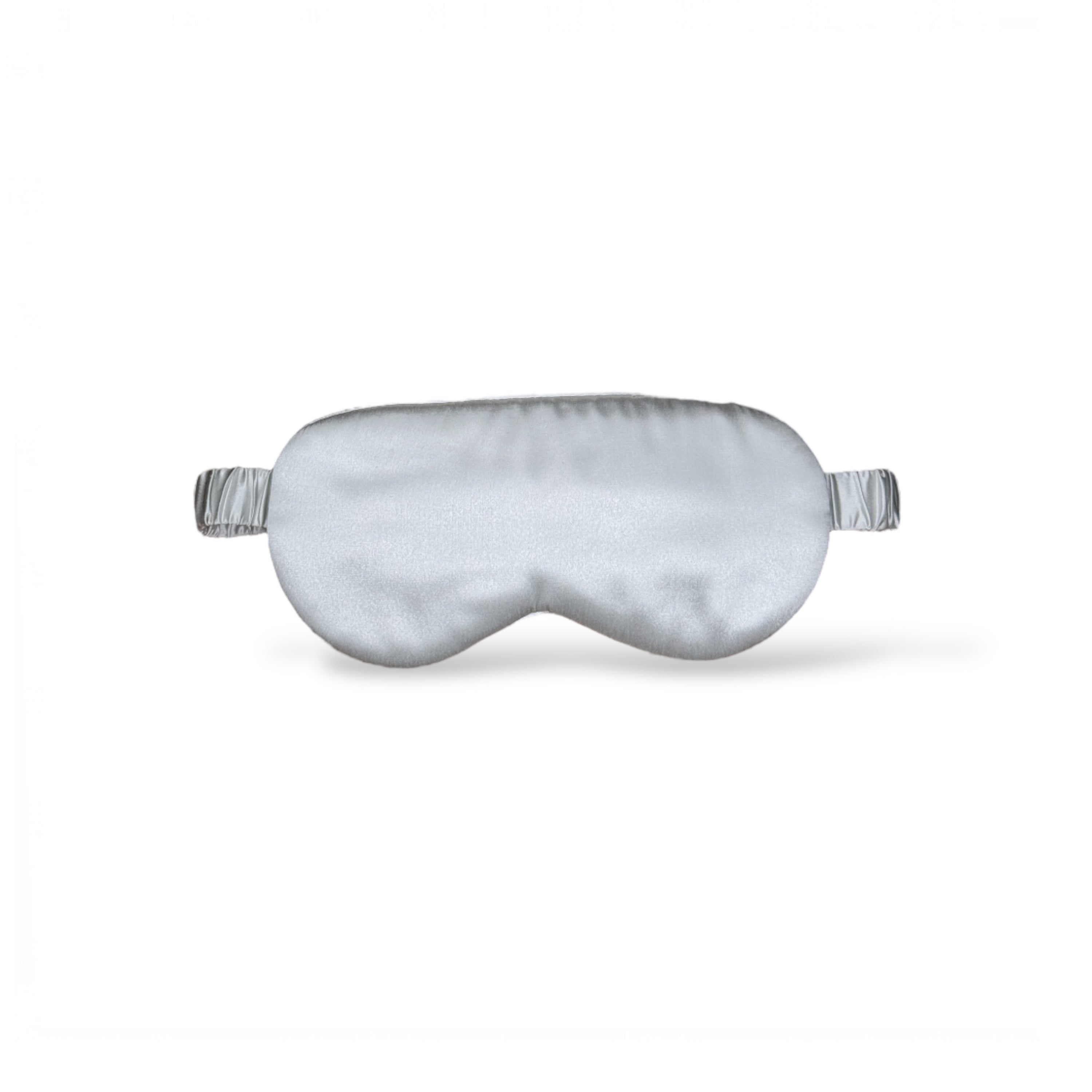 Premium Organic Silk Sleep Mask - Light Grey-0