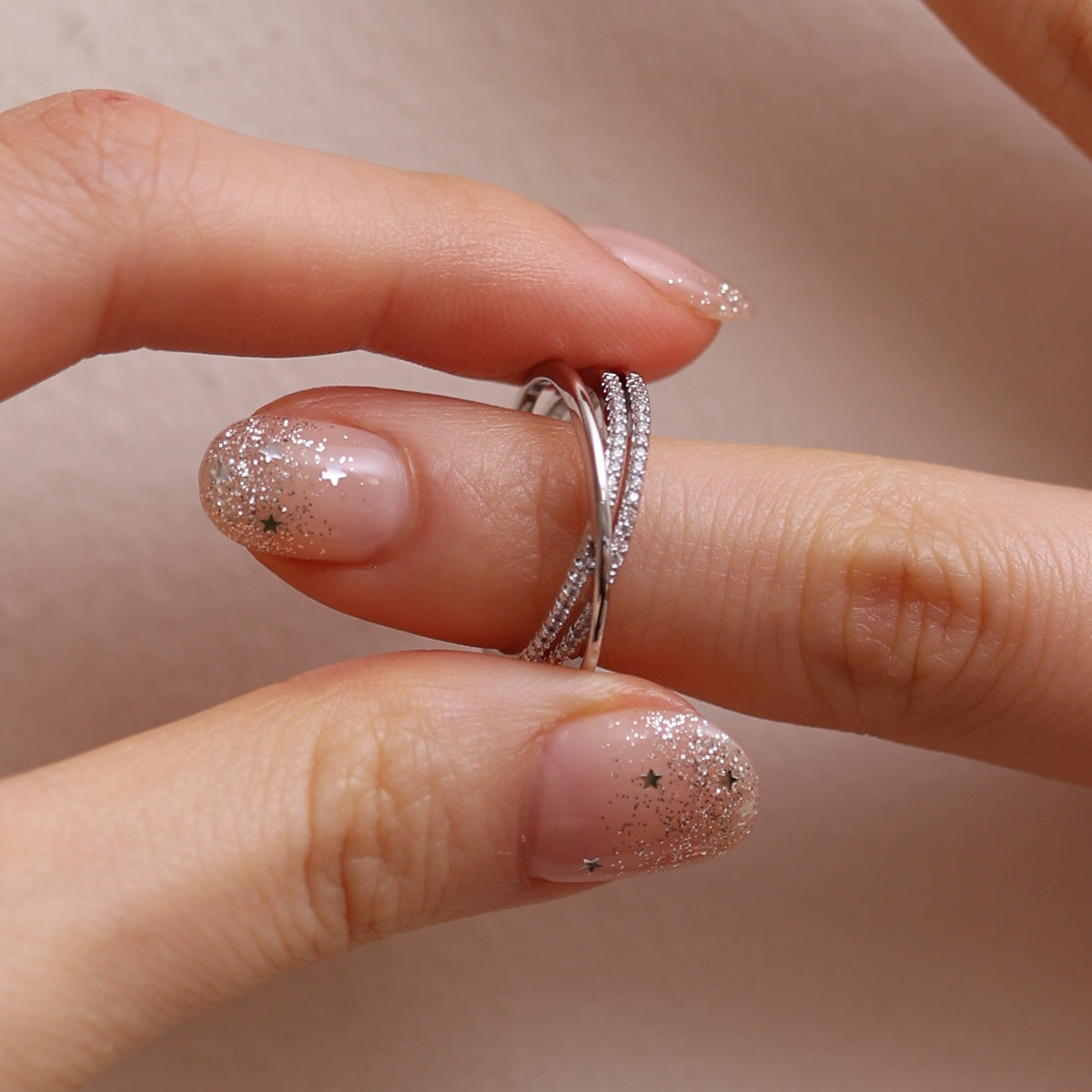 Triple layered ring