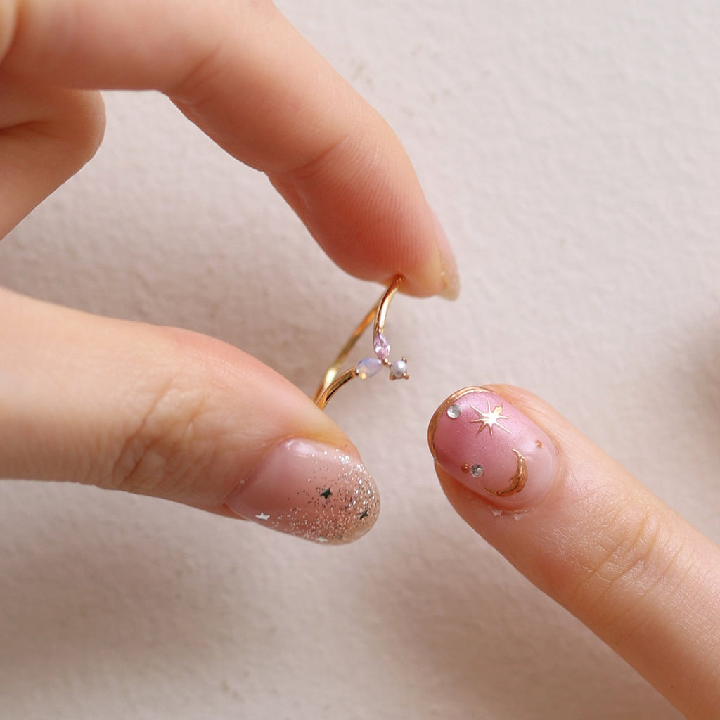 Pink Gemstone Ring
