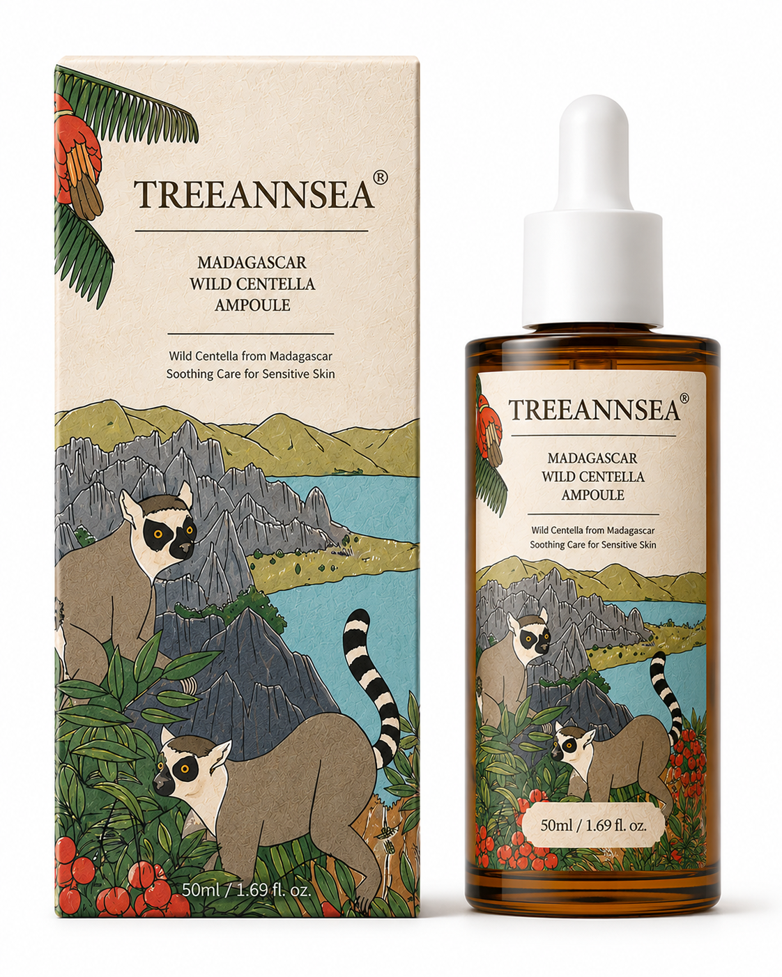 TREEANNSEA Madagascar Wild Centella Ampoule 50ml X2