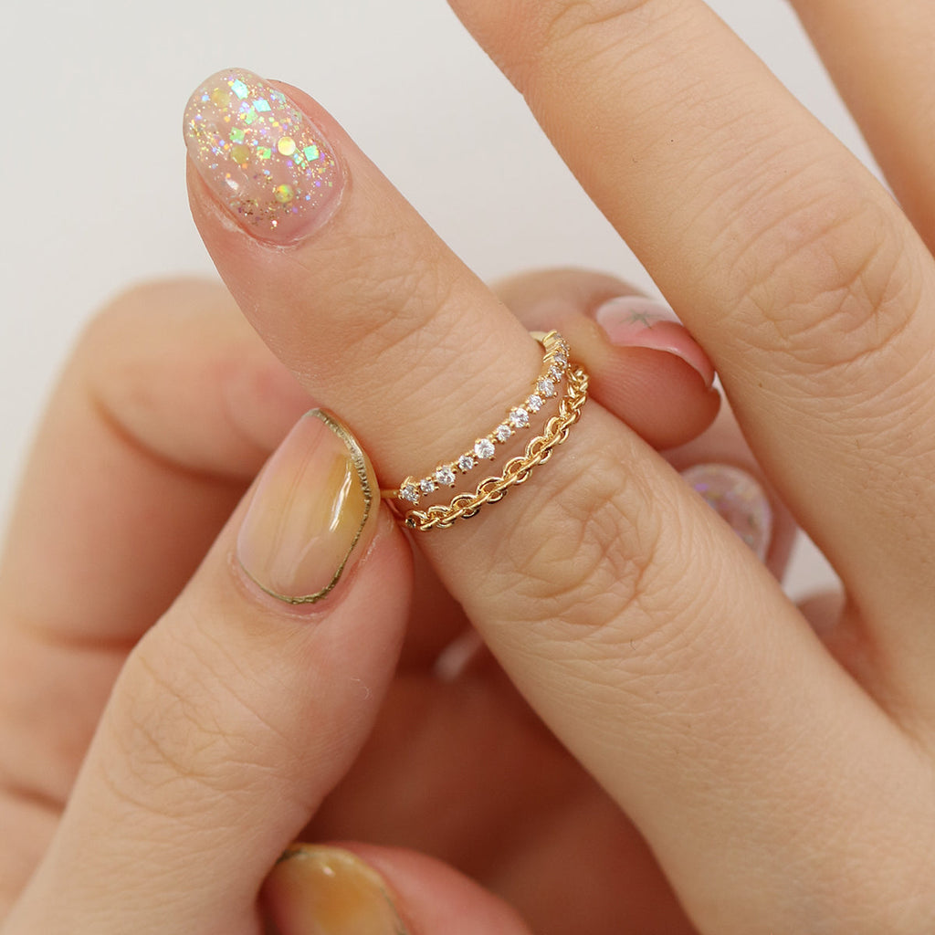 Double chain ring