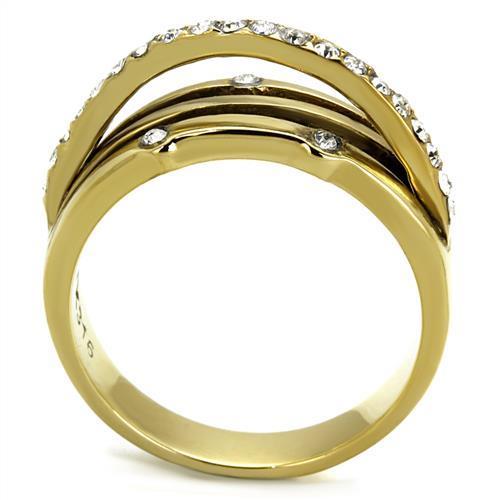 Elegant Gold-Plated Stainless Steel Ring – Timeless Glow