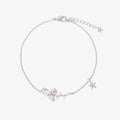 Butterfly cubic bracelet