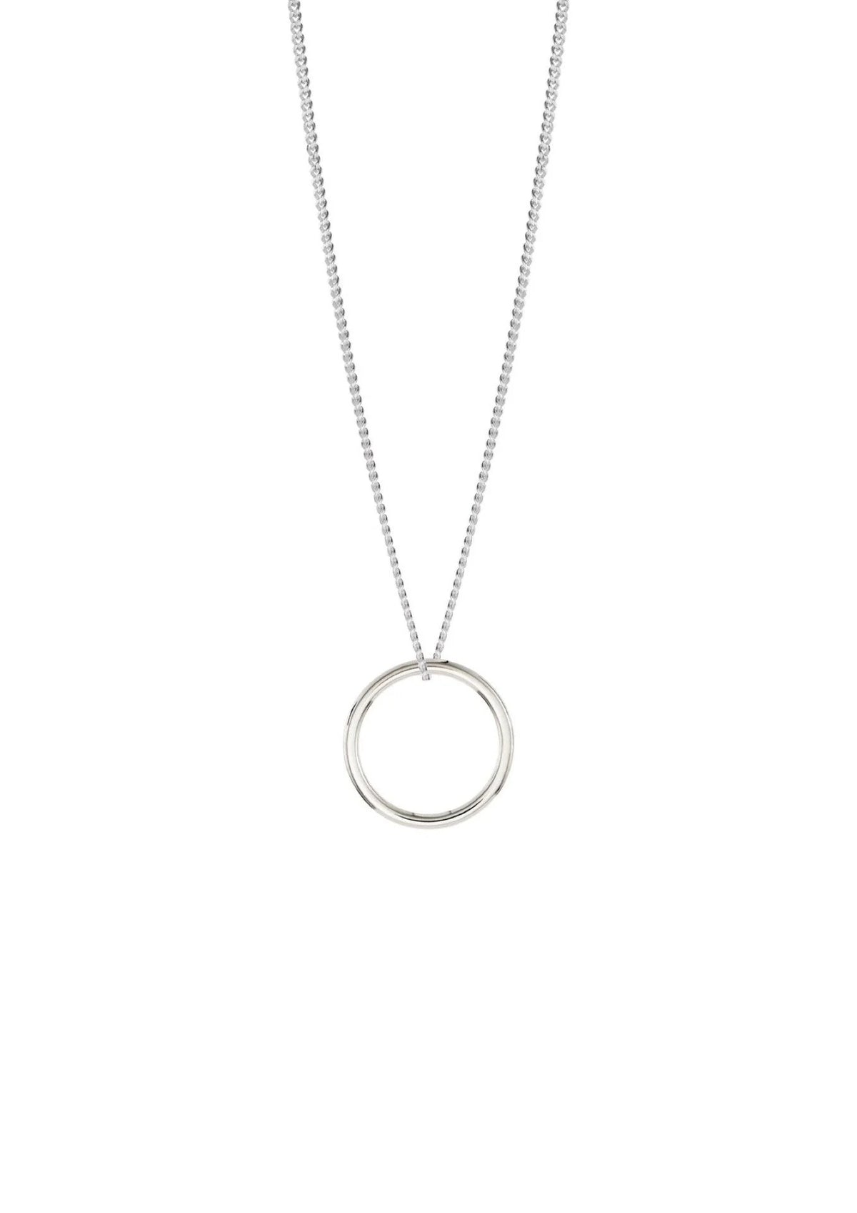 Circle Necklace Silver