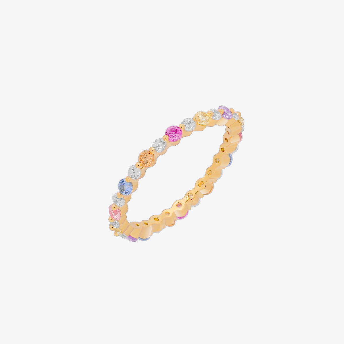Colourful band ring