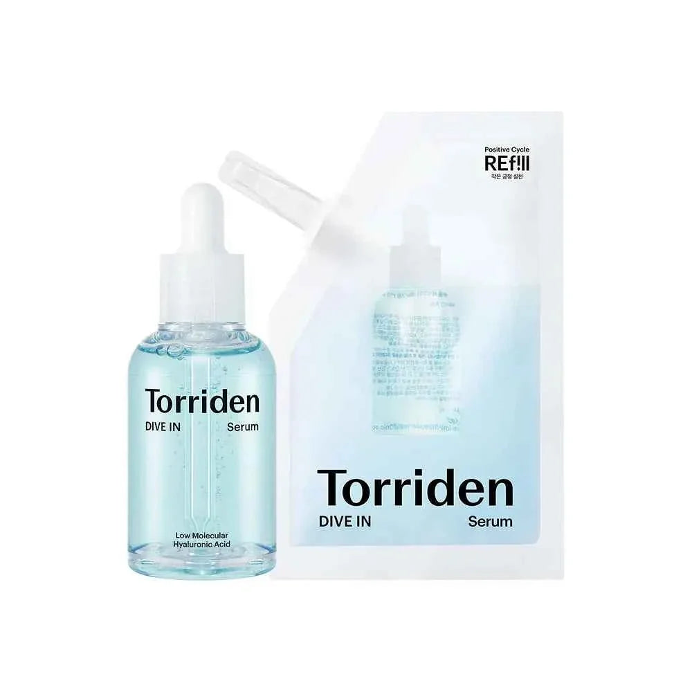 Torriden Dive-in Low Molecular Weight Hyaluronic Acid Serum 50ml Refill Set (+50ml Refill Pack)