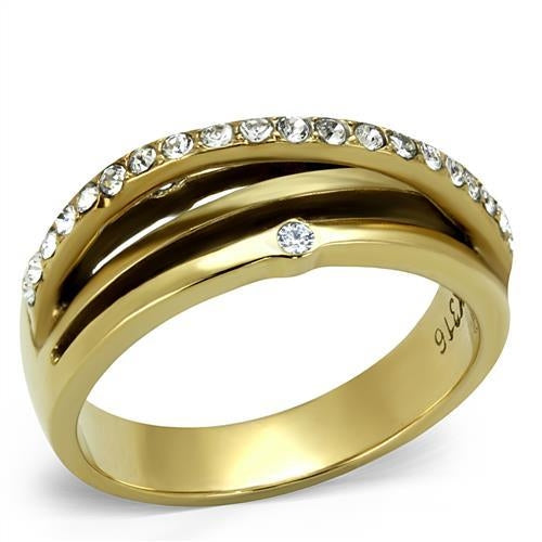 Elegant Gold-Plated Stainless Steel Ring – Timeless Glow